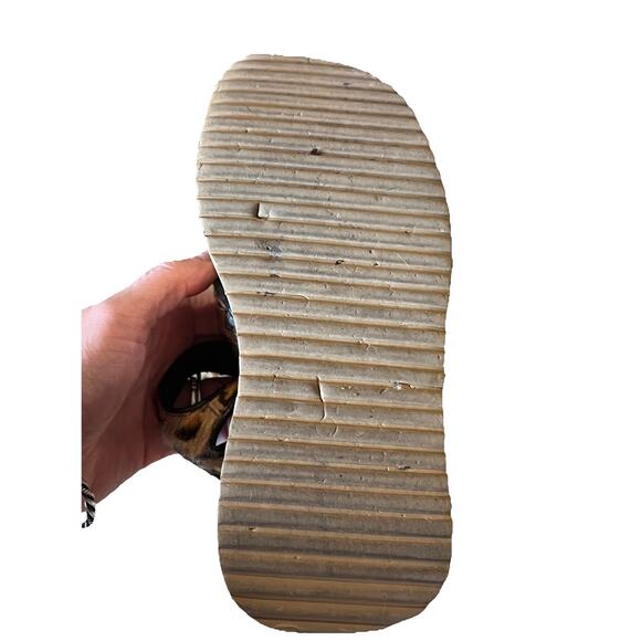 El Dantes wood platform sandals leopard Vintage 90s bratz 70s EU 37 UK 4 US 6 - Picture 9 of 9